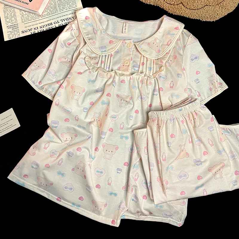 Maultiay Pajama Set Summer Women's-2