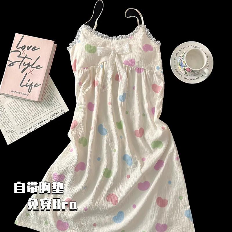 Maultiay Nightgown Summer Women's-1
