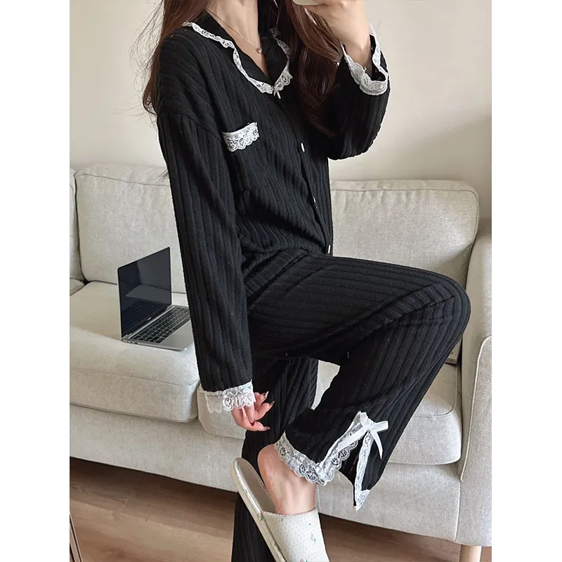 Maultiay Pajama Set Women's Black-2