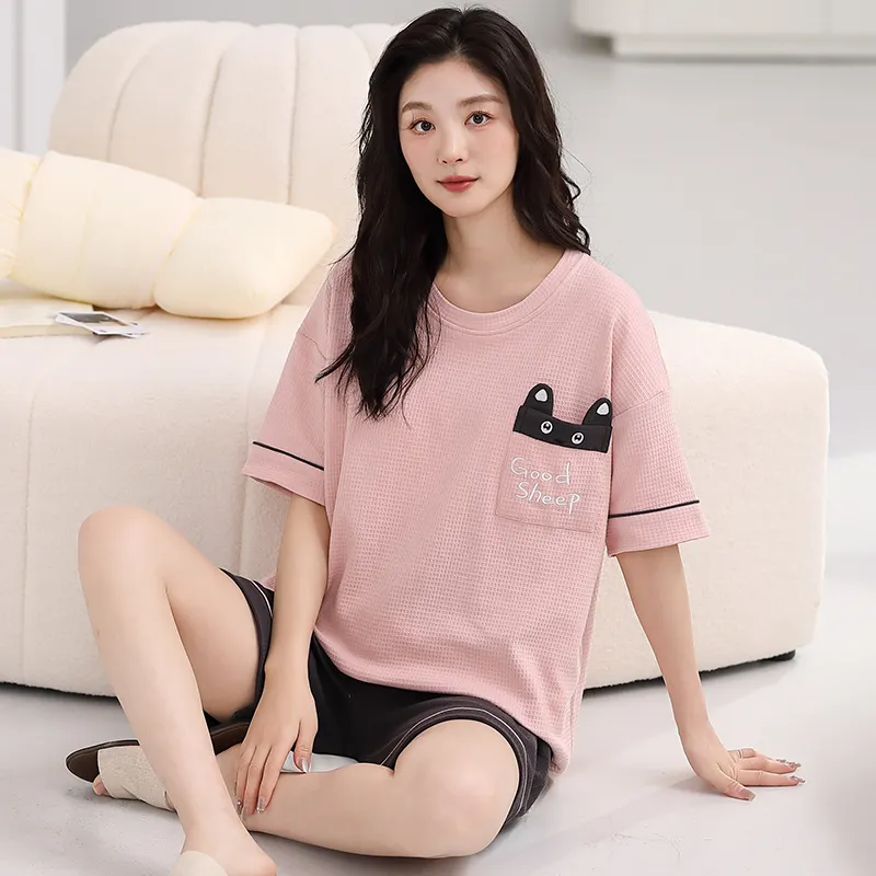 Maultiay Pajama Set Women's Pink-3