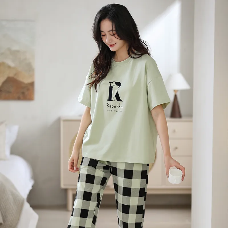 Maultiay Pajama Set Women's Green-5