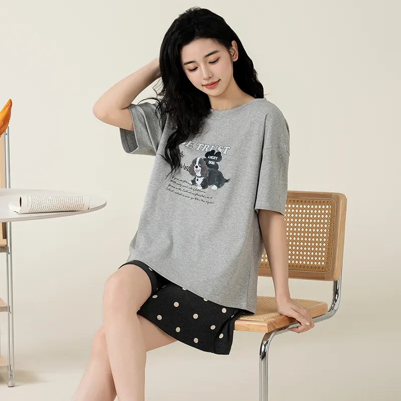 Maultiay Pajama Set Women's Gray-2