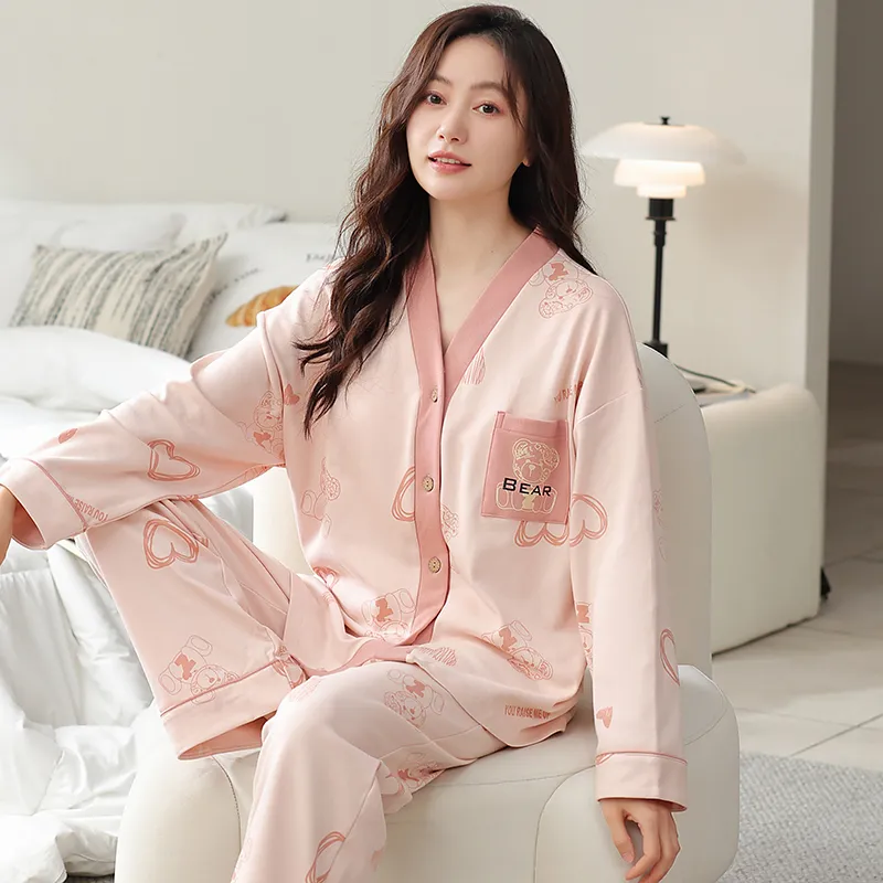 Maultiay Pajama Set Women's Pink-6