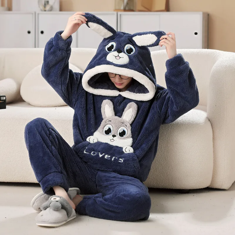 Maultiay Pajama Set Men's Dark Blue-4