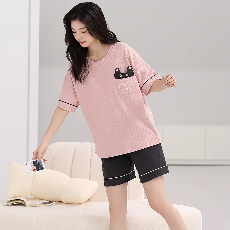 Maultiay Pajama Set Women's Pink-5