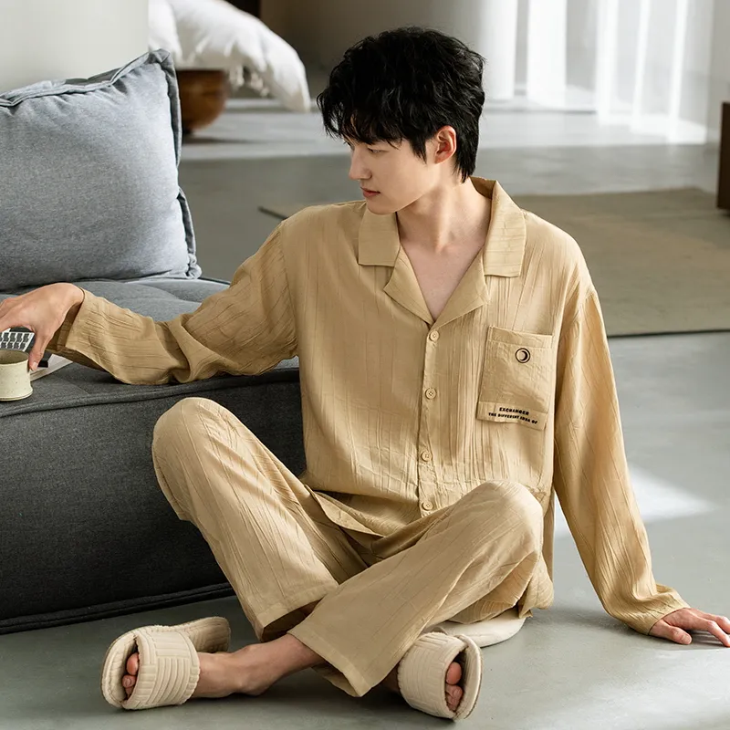 Maultiay Pajama Set Men's Khaki-5