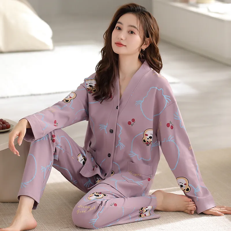 Maultiay Pajama Set Women's Purple-4