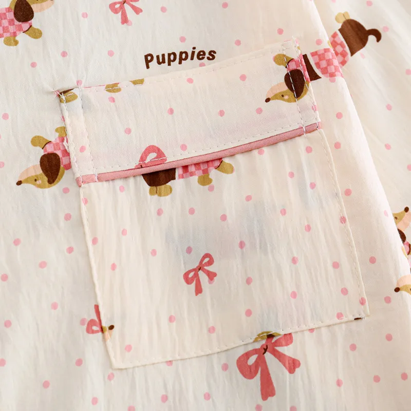 Maultiay Pajama Set Women's Apricot-4