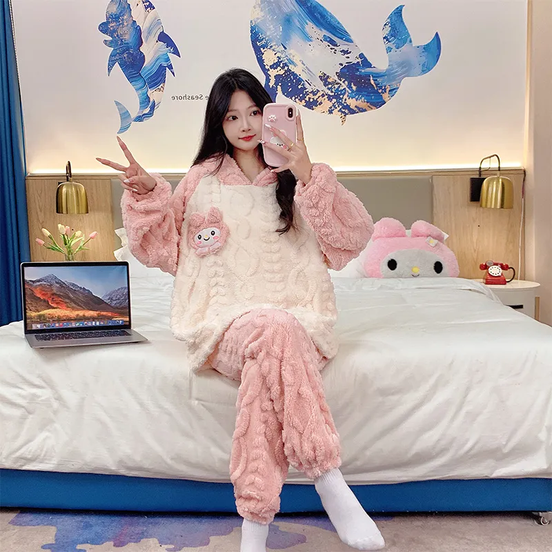 Maultiay Pajama Set Women's Pink-2