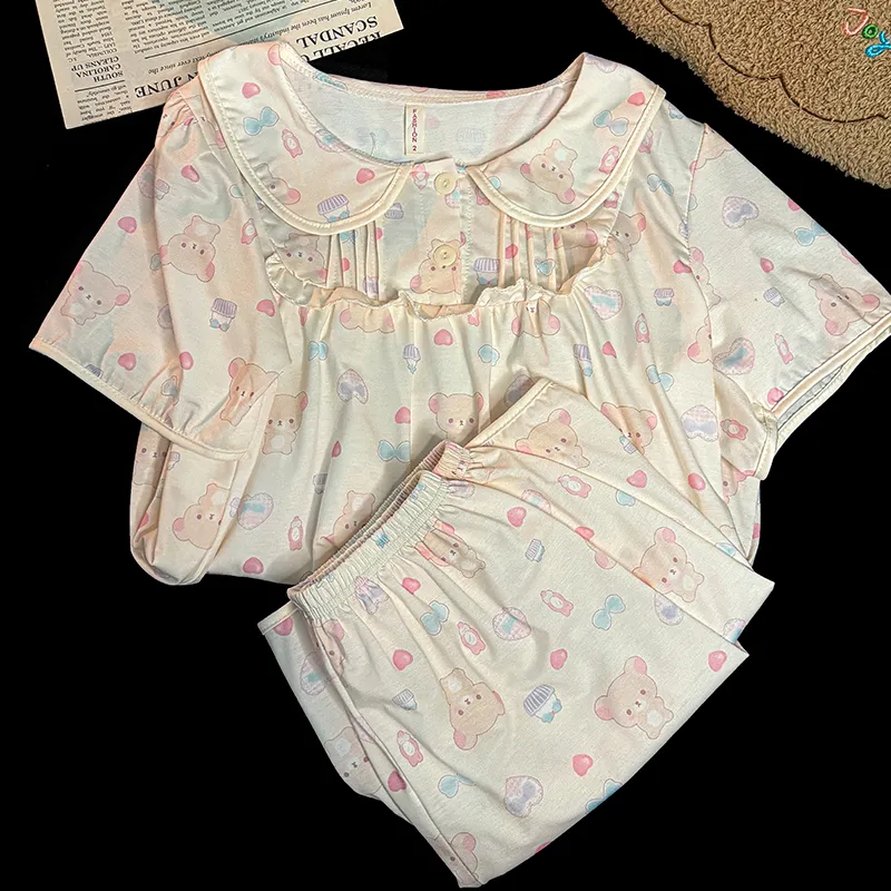 Maultiay Pajama Set Summer Women's-5