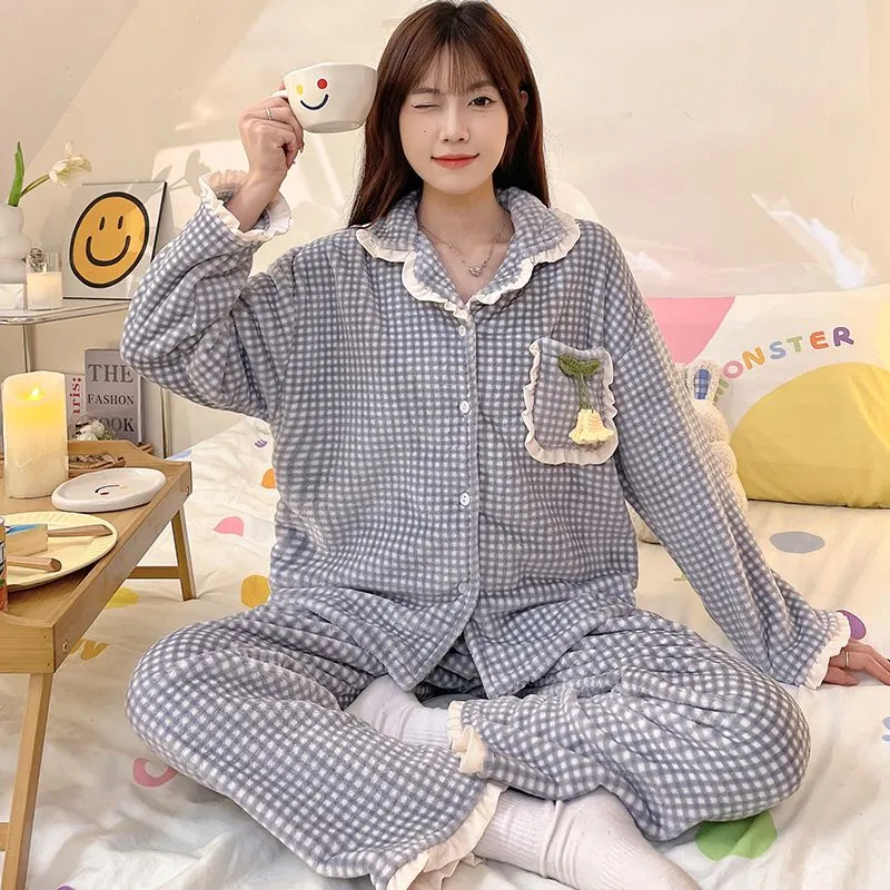 Maultiay Pajama Set Women's Blue-1