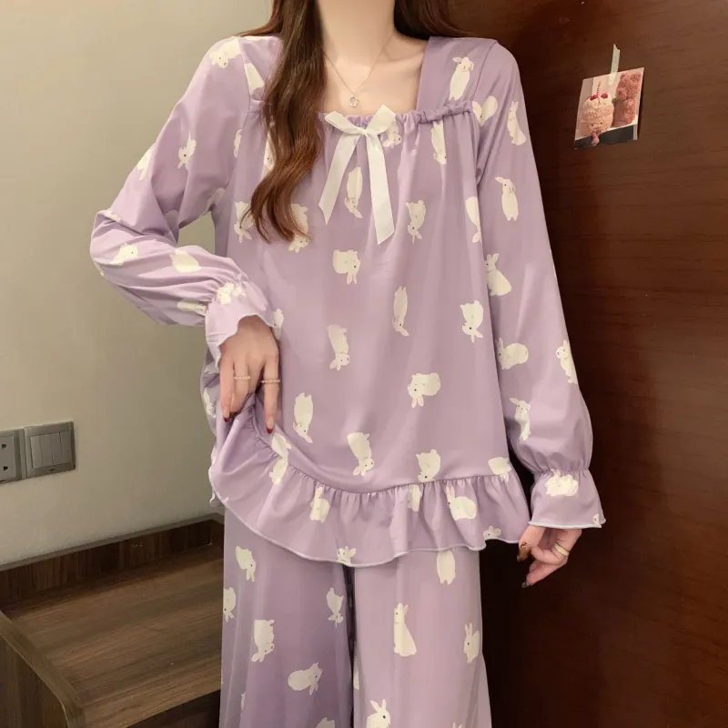 Maultiay Pajama Set Women's Purple-5