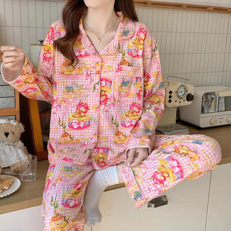 Maultiay Pajama Set Women's Pink-1