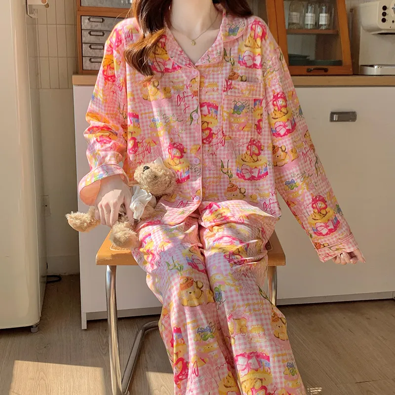 Maultiay Pajama Set Women's Pink-2