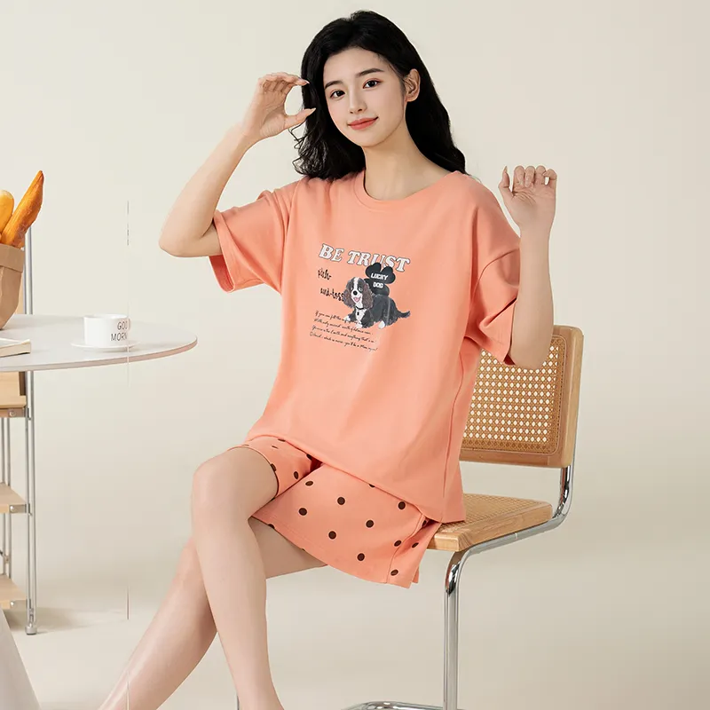 Maultiay Pajama Set Women's Orange Red-2