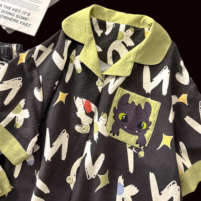 Maultiay Pajama Set Unisex Image Color-2