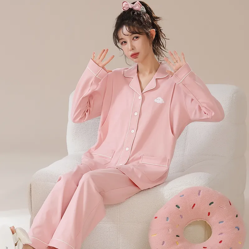 Maultiay Pajama Set Women's Pink-5