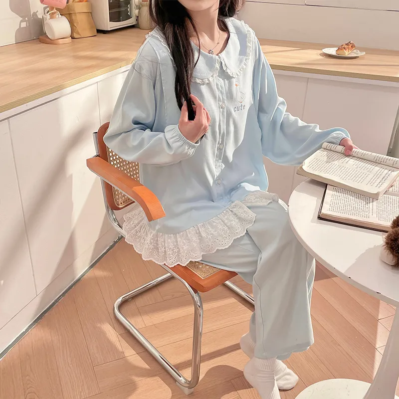 Maultiay Pajama Set Women's Blue-6