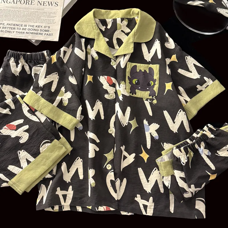 Maultiay Pajama Set Unisex Image Color-1