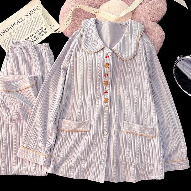 Maultiay Pajama Set Women's Purple-3