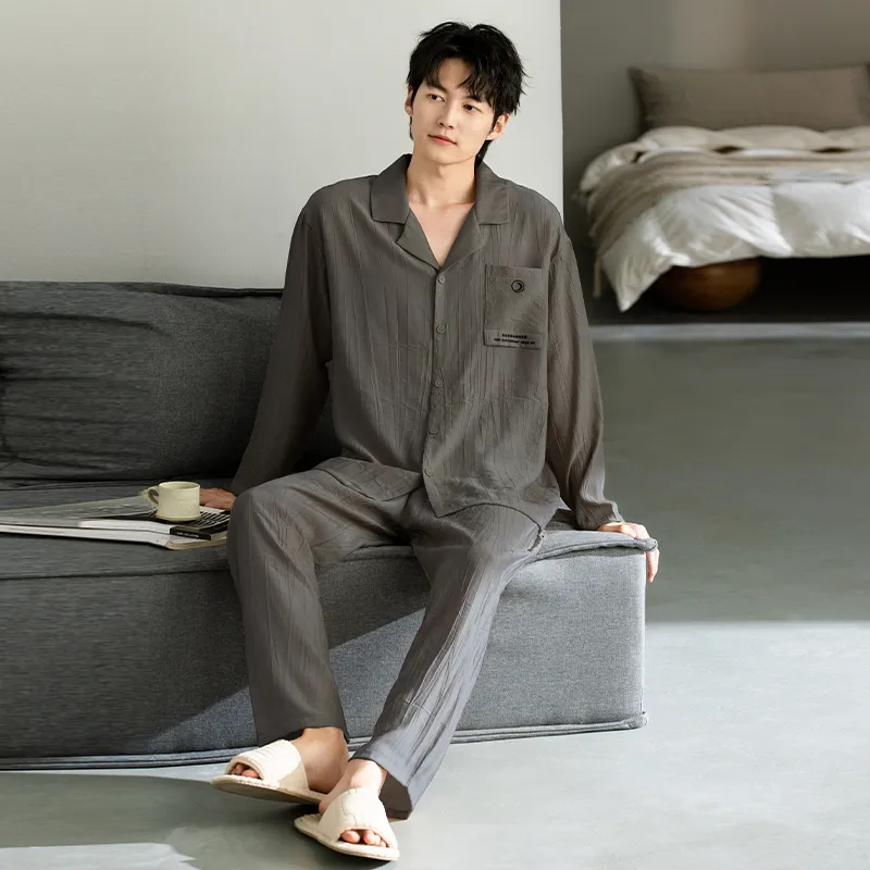 Maultiay Pajama Set Men's Dark Gray-6