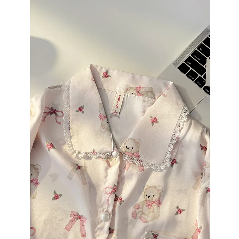 Maultiay Pajama Set Women's Pink-2