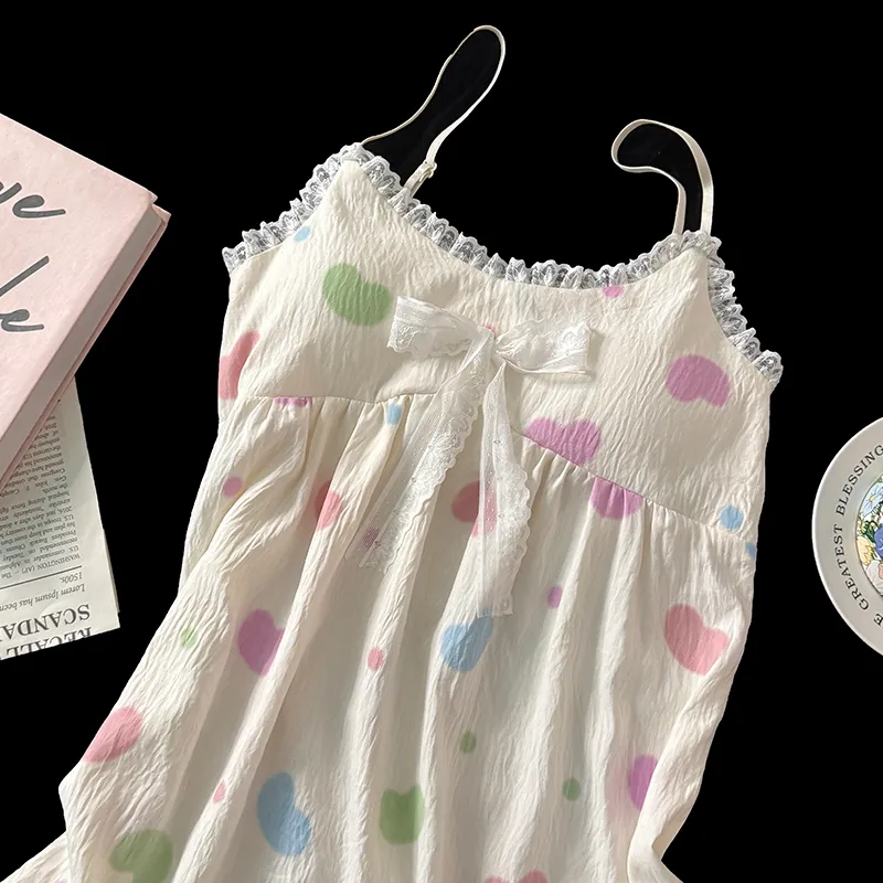 Maultiay Nightgown Summer Women's-3