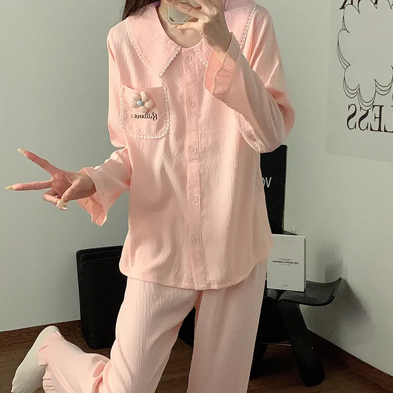 Maultiay Pajama Set Women's Pink-2