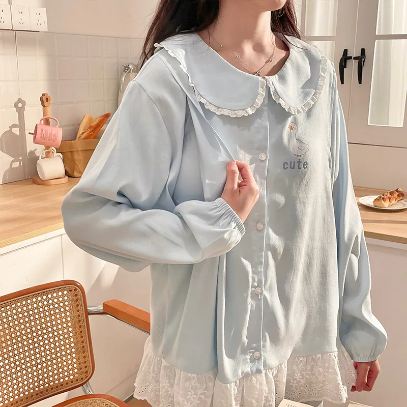 Maultiay Pajama Set Women's Blue-2