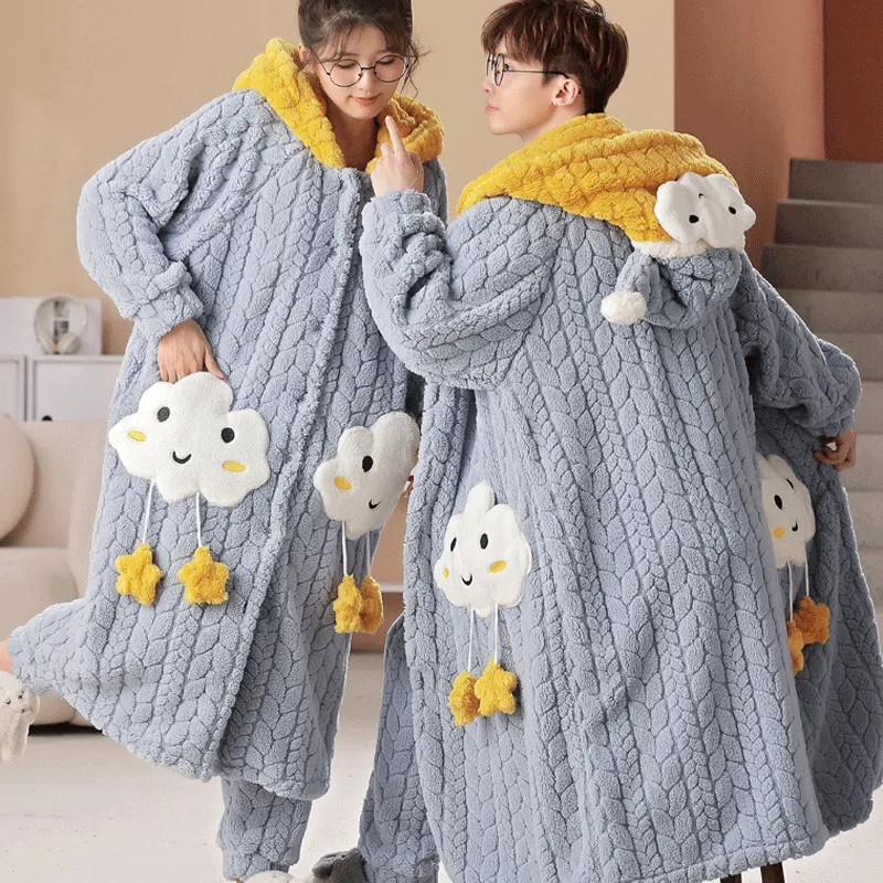 Maultiay Pajama Set Unisex Blue-2