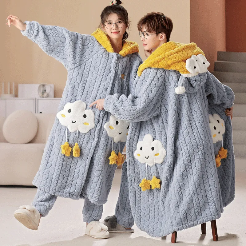 Maultiay Pajama Set Unisex Blue-4