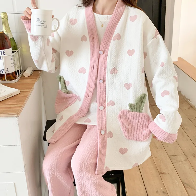 Maultiay Pajama Set Women's Pink-3