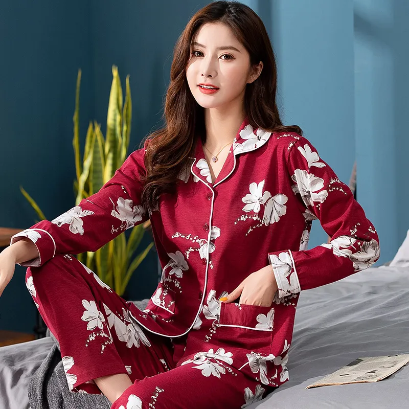 Maultiay Pajama Set Women's Red-3