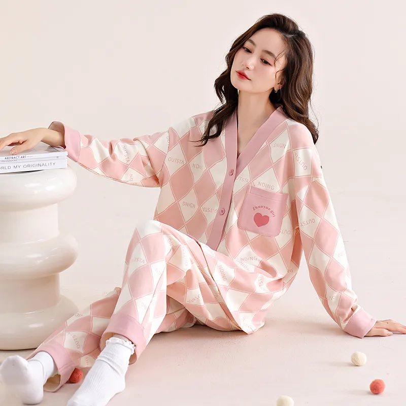 Maultiay Pajama Set Women's Pink-4