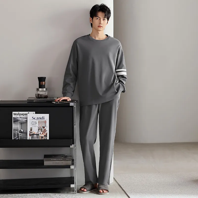 Maultiay Pajama Set Men's Dark Gray-4