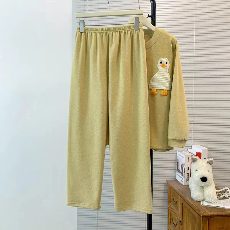 Maultiay Pajama Set Women's Yellow-4