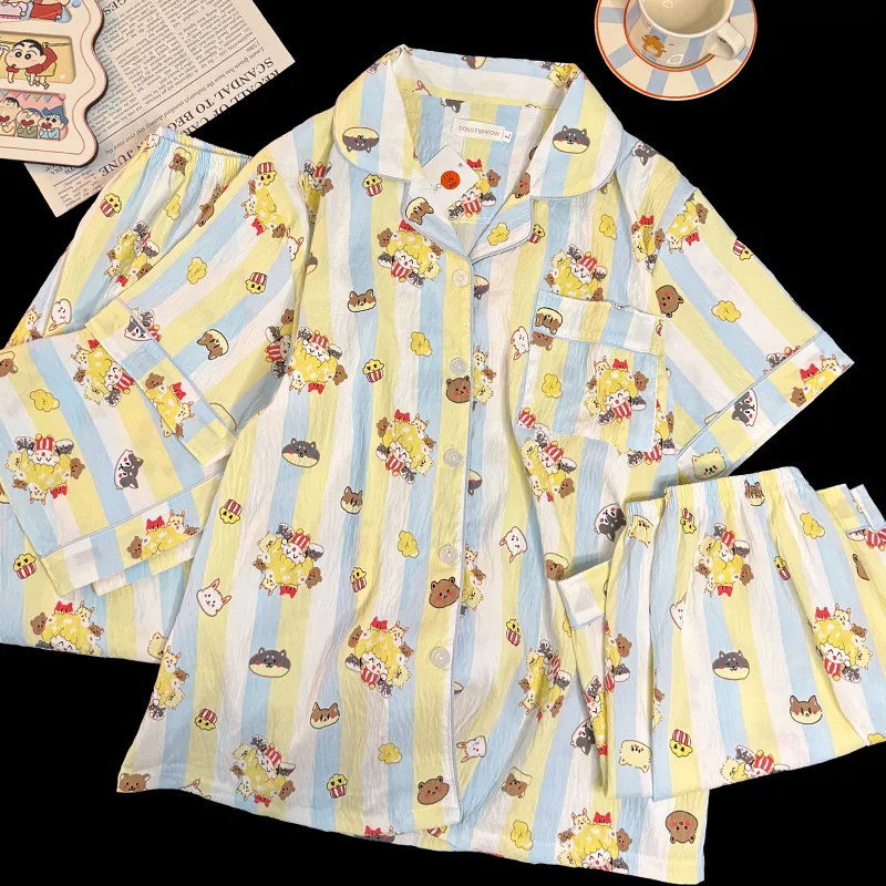 Maultiay Pajama Set Summer Women's-5