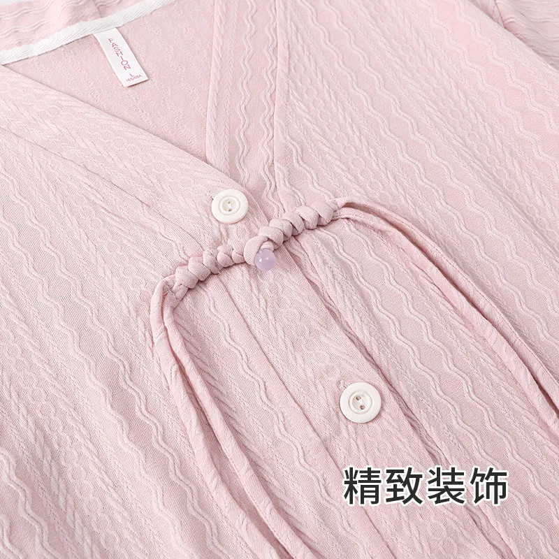 Maultiay Pajama Set Women's Pink-4