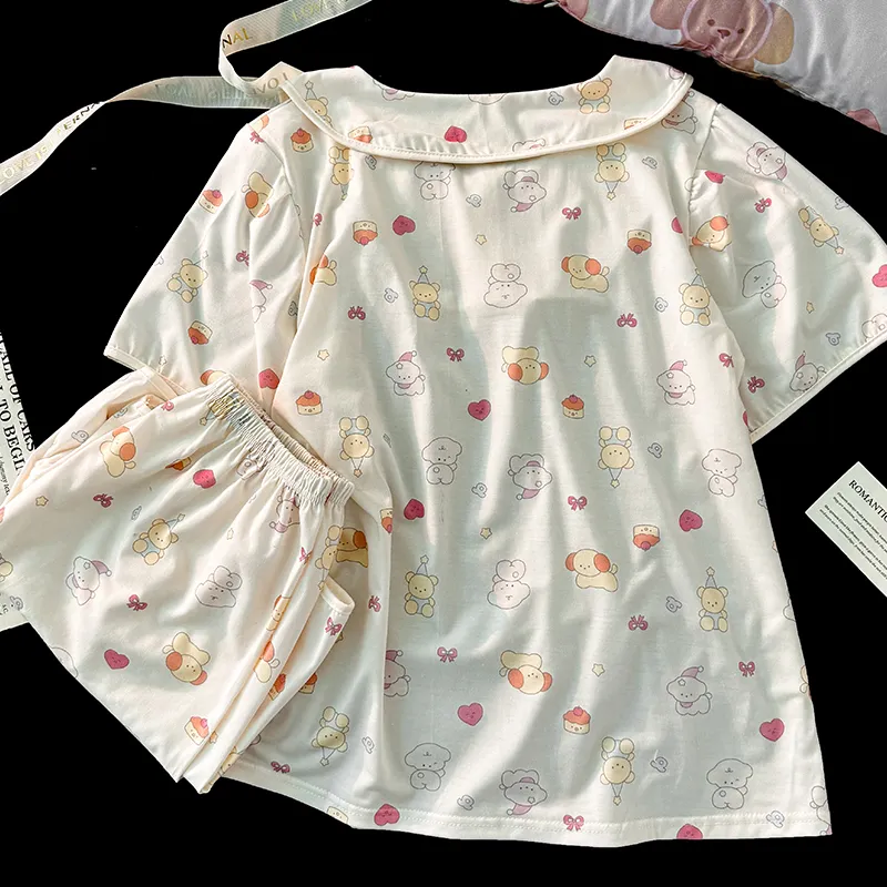 Maultiay Pajama Set Summer Women's-3