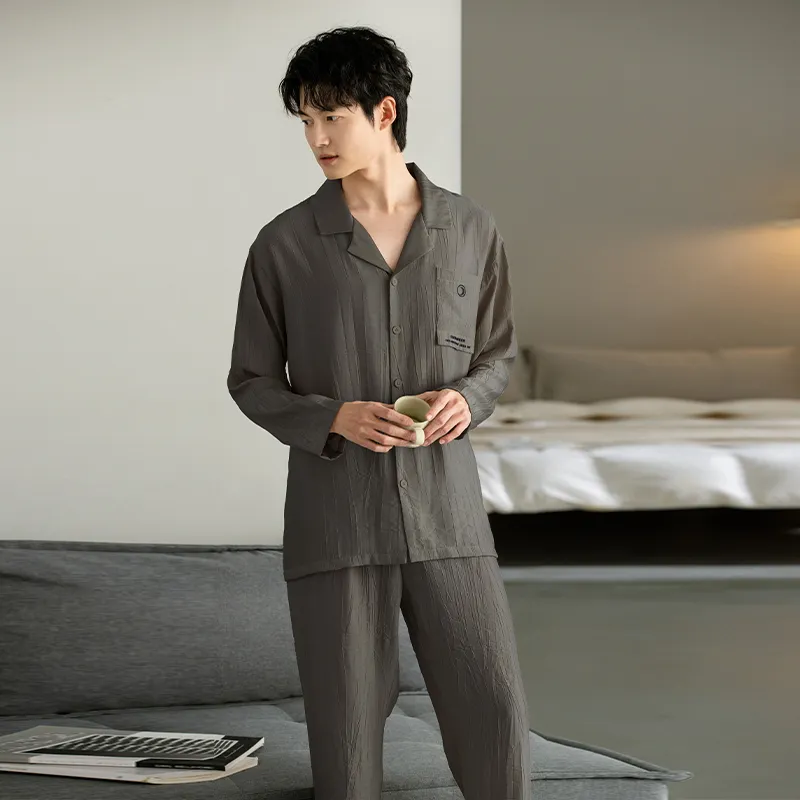 Maultiay Pajama Set Men's Dark Gray-5