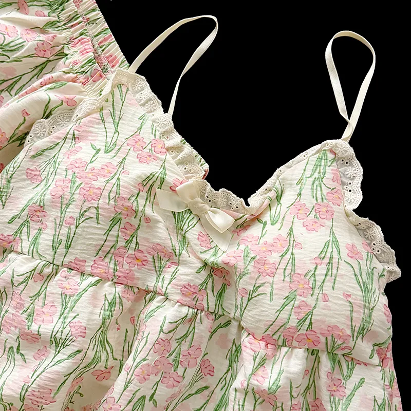 Maultiay Pajama Set Women's Apricot-2