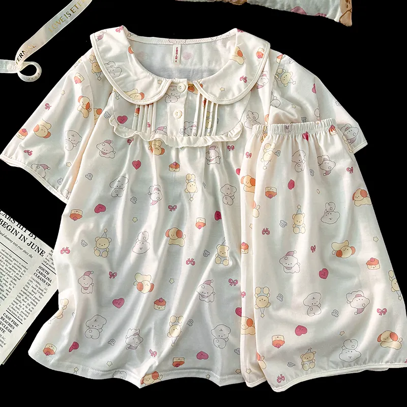 Maultiay Pajama Set Summer Women's-5