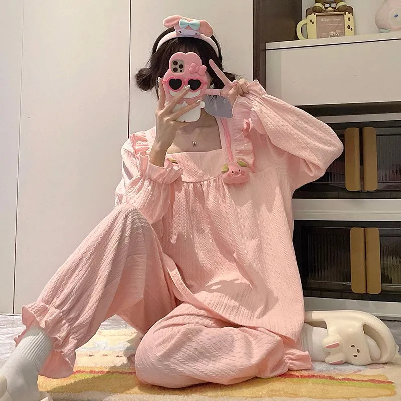 Maultiay Pajama Set Women's Pink-1