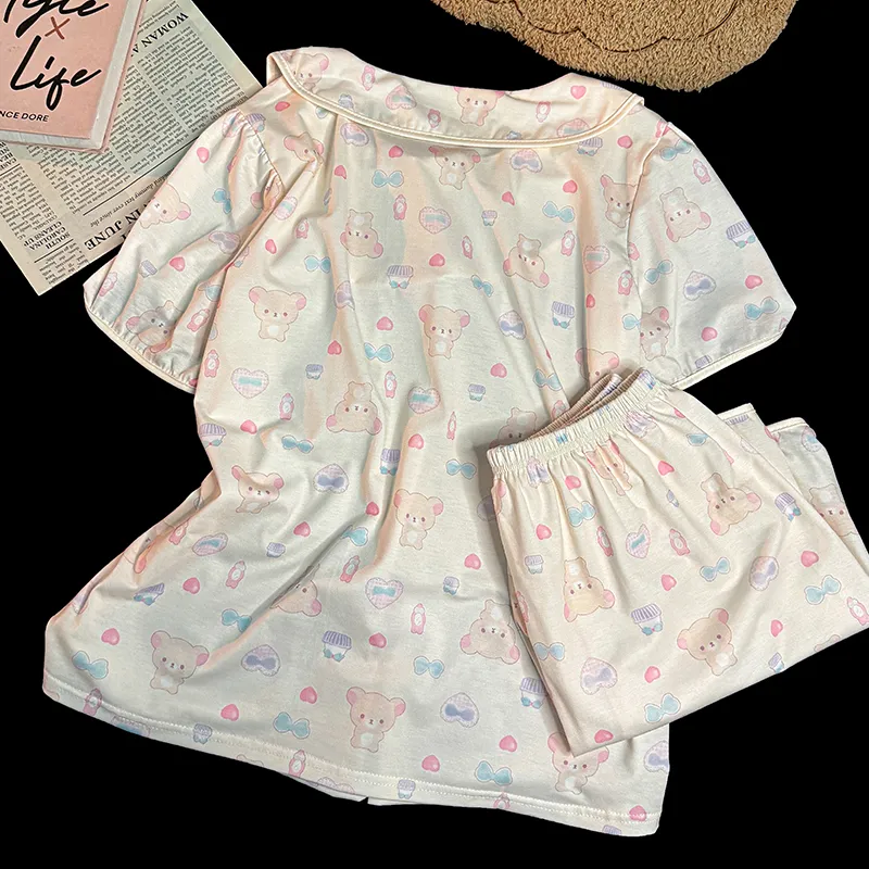 Maultiay Pajama Set Summer Women's-3