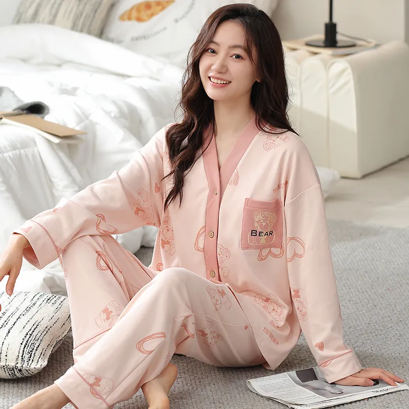 Maultiay Pajama Set Women's Pink-4
