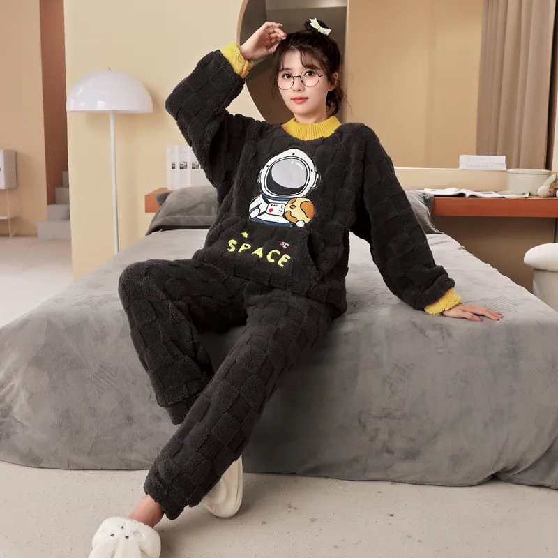 Maultiay Pajama Set Women's Black-5