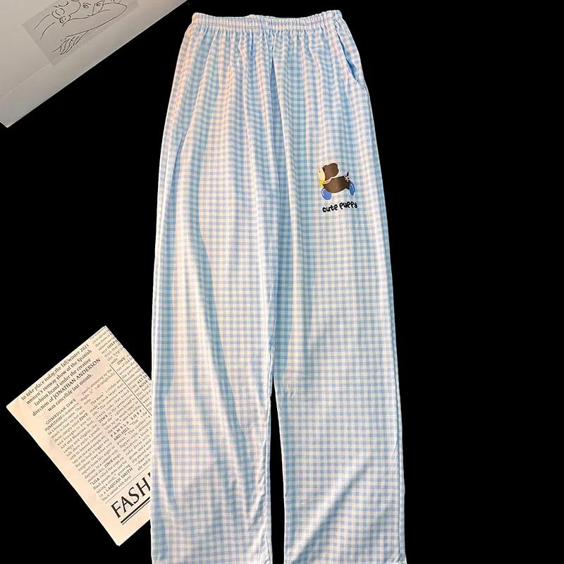 Maultiay Pajama Pants Women's Blue-1