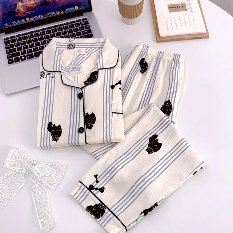 Maultiay Pajama Set Women's Apricot-1