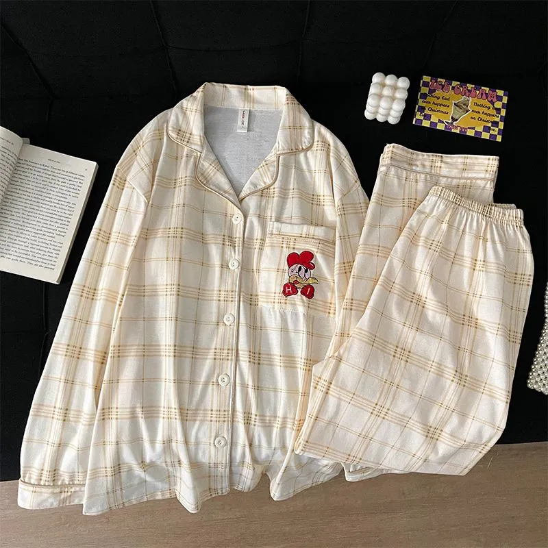 Maultiay Pajama Set Women's Apricot-6
