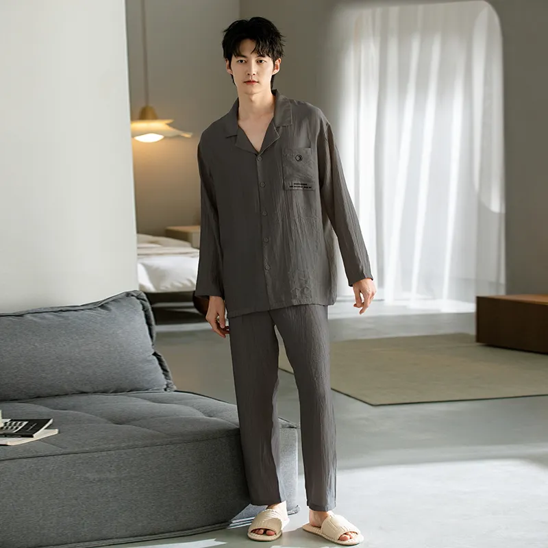 Maultiay Pajama Set Men's Dark Gray-2